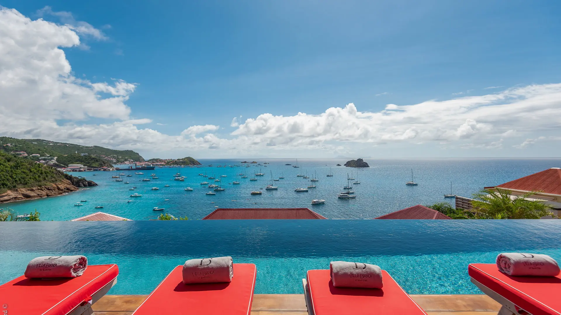 Bianca, piscine et terrasse, Saint-Barthélemy