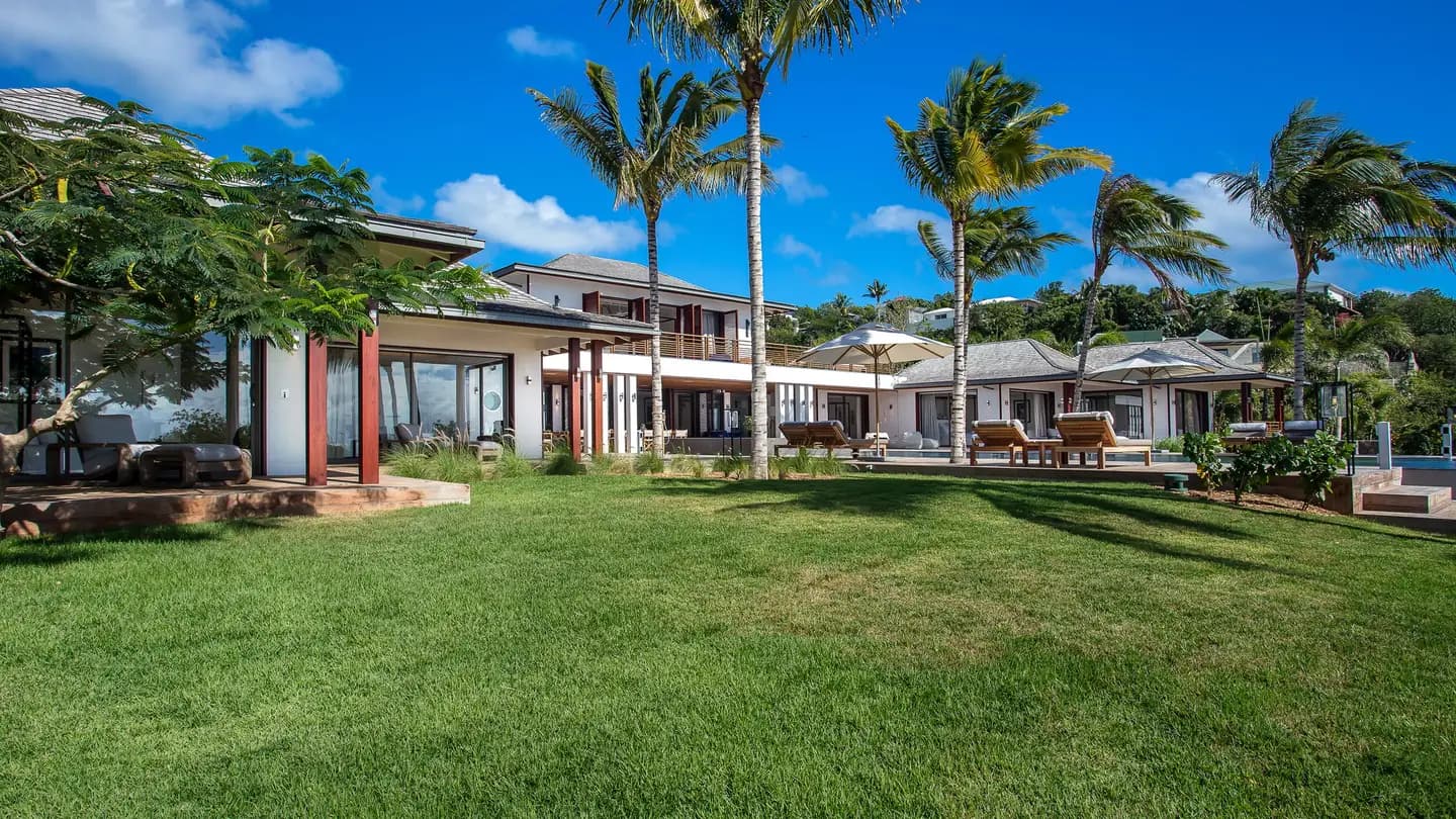 Maison Blanc Bleu, extérieurs, Saint-Barthélemy