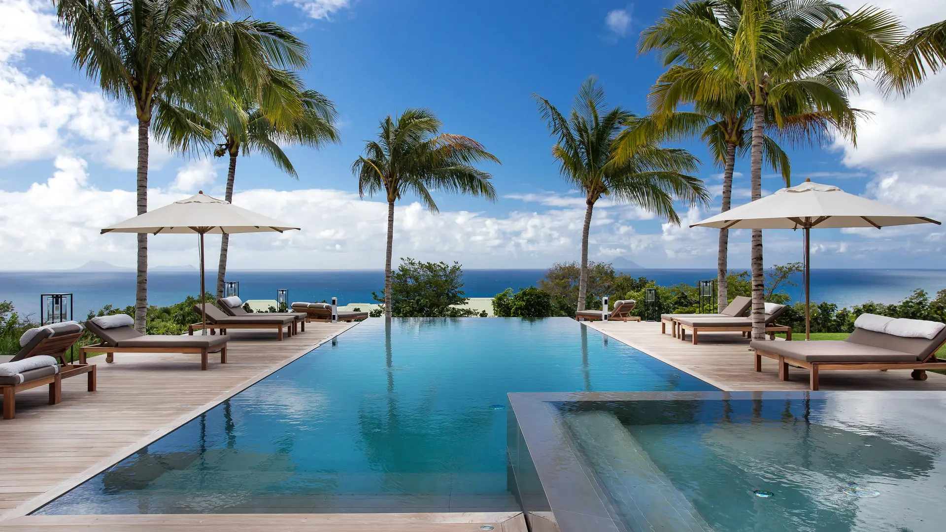 Maison Blanc Bleu, piscine et terrasse, Saint-Barthélemy