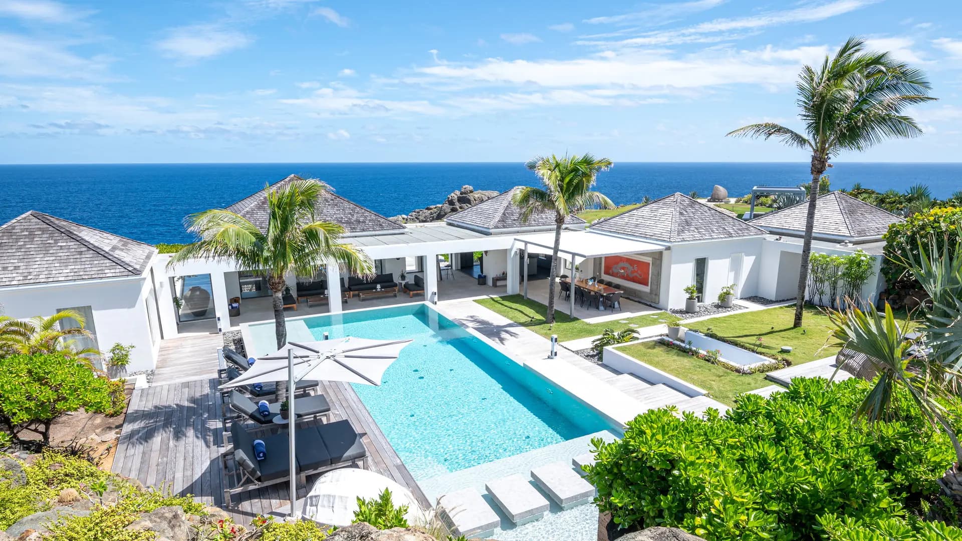 Casa del Mar, piscine et terrasse, Saint-Barthélemy
