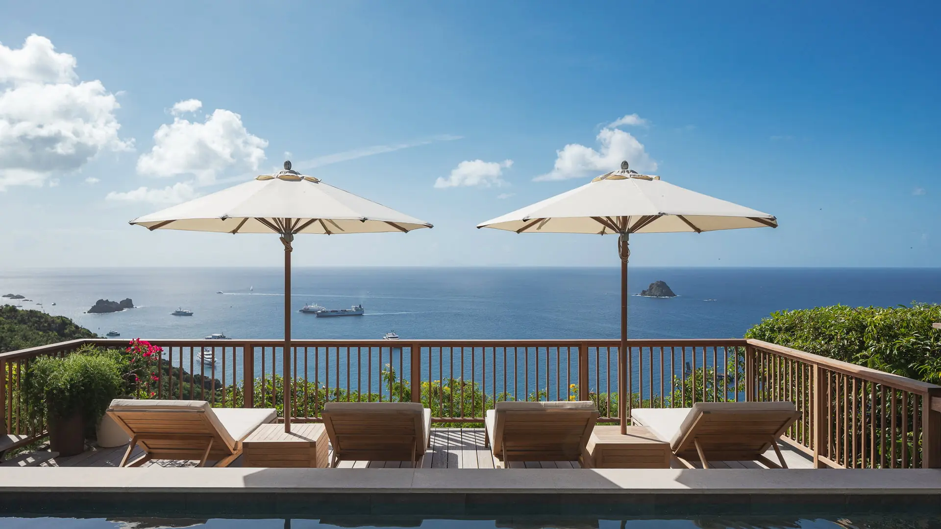 Esprit de Roche, piscine et terrasse, Saint-Barthélemy